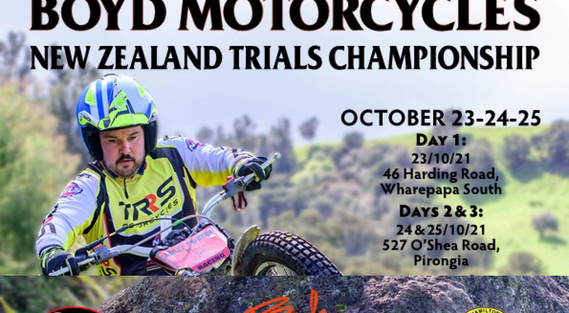 Entry Form 2021 BOYD Motorcycles New Zealand Trials Championship